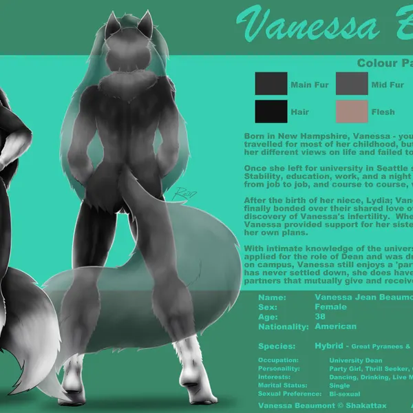 vanessa beaumont created by ghostwolf