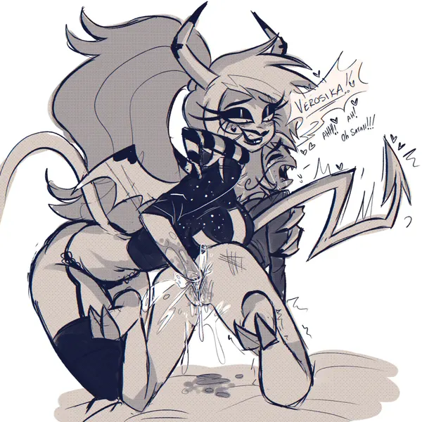 verosika mayday, wally wackford (hellaverse, helluva boss) created by himejoshimaster