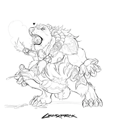 volibear (league of legends, riot games) created by crazydrak