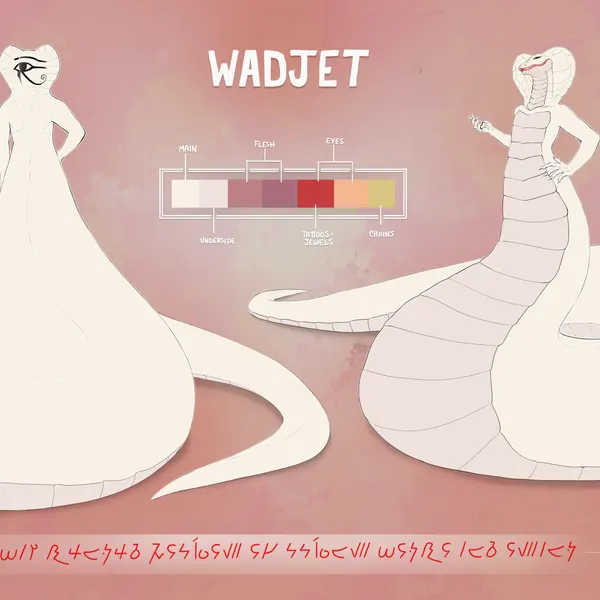 wadjet (justawhitefish) (mythology) created by cremekuma