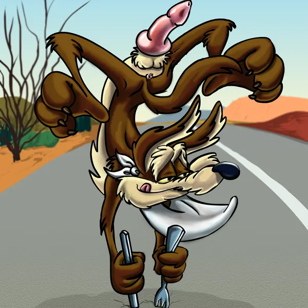wile e. coyote (looney tunes, warner brothers) created by emptyset, stevethedragon
