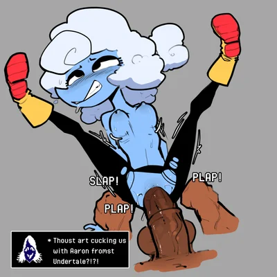 aaron (undertale), elnina (deltarune), rouxls kaard (deltarune, undertale) created by tohaakart