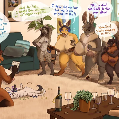 adira (zwerewolf), iris (zwerewolf), izzi (zwerewolf) (zwerewolf) created by oddthesungod