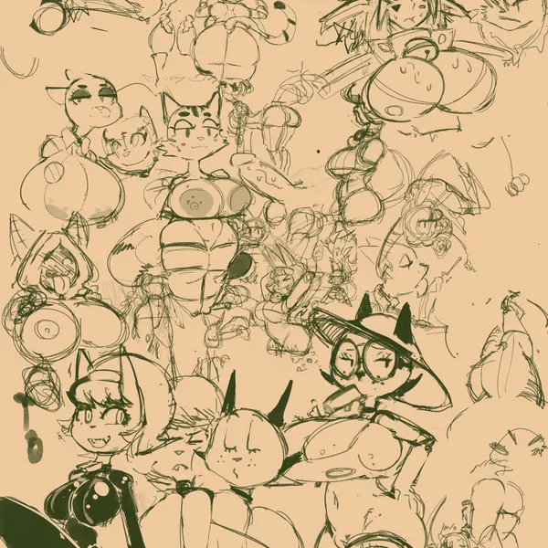aisha clanclan, blaze the cat, fran (litterbox comics) (animal crossing, cartoon network) created by tagxo