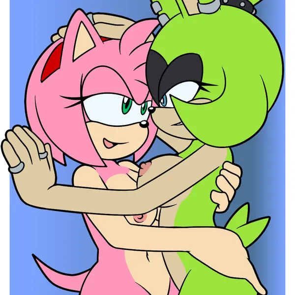 amy rose, surge the tenrec (idw publishing, sega) created by sonicguru