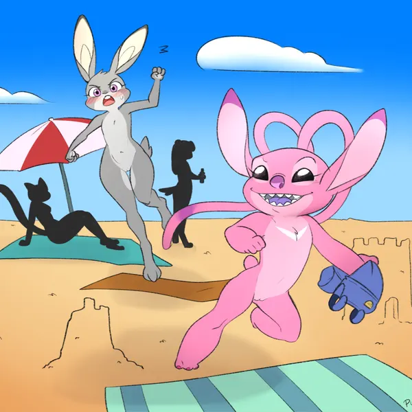 angel (lilo and stitch), judy hopps (disney, lilo and stitch) created by pucco