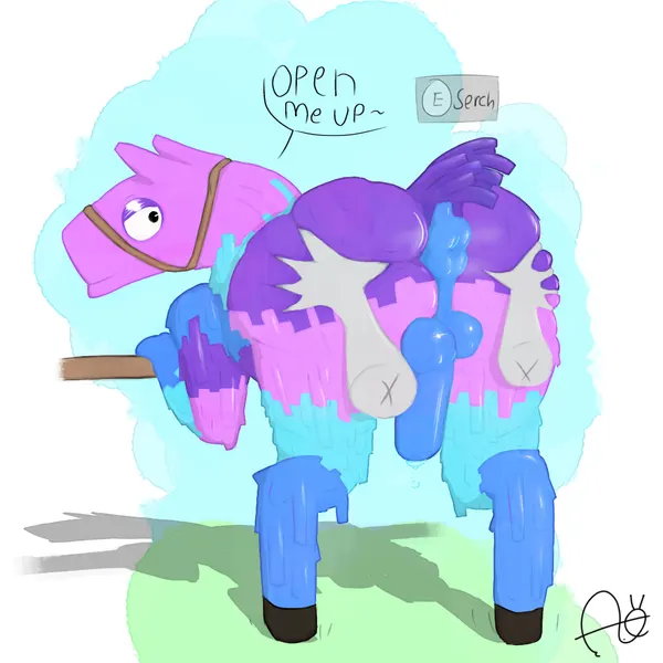 anon, loot llama (fortnite) (epic games, fortnite) created by aimskull