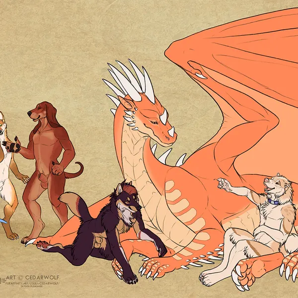 arkoninu, cedarwolf (character), jaguar (arkoninu) (european mythology, mythology) created by cedarwolf