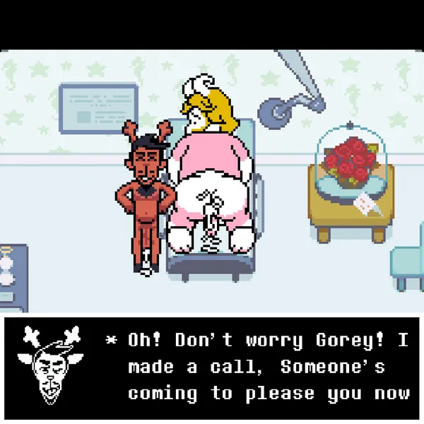 asgore dreemurr, rudolph holiday (deltarune, undertale) created by joalmidon