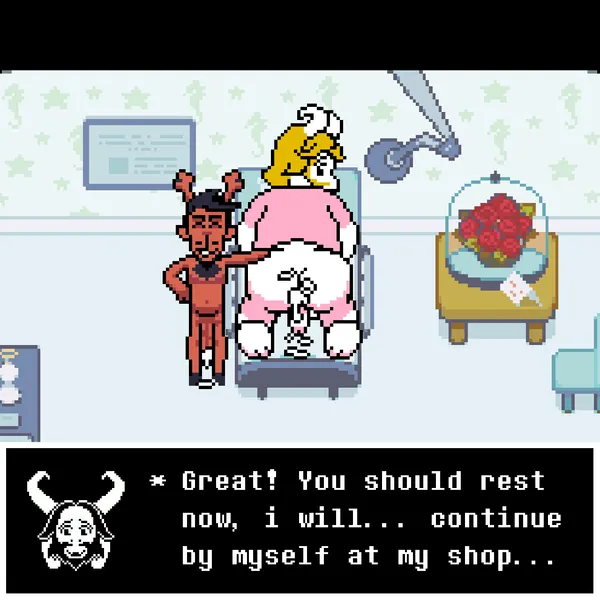 asgore dreemurr, rudolph holiday (deltarune, undertale) created by joalmidon