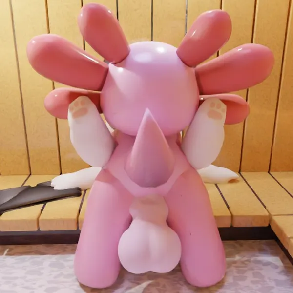axie the axolotl, bubba doll (roblox) created by fanfurry