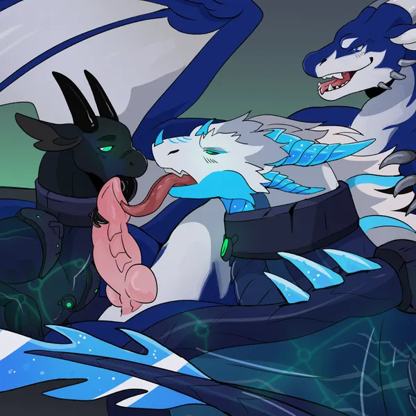 azmerond, blizzard (azmerond), deviant (theratofthebath) (european mythology, mythology) created by titansong