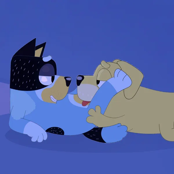 bandit heeler, pat (bluey) (bluey (series)) created by wildside 45