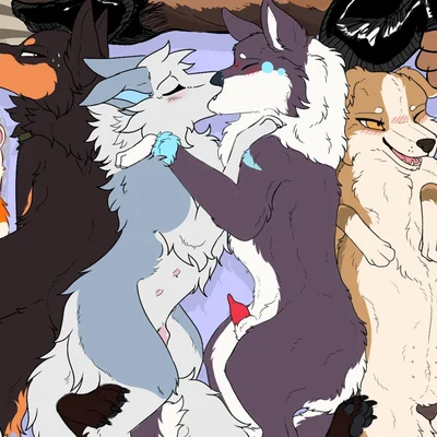 barndog (barndog), digi, mey (parooty) created by barndog, parooty