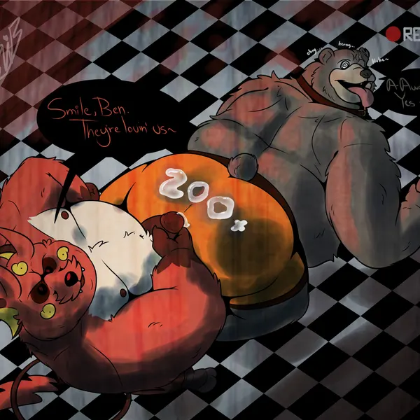 ben bigger, bub (gorochuinboxers) (beta pokemon games, mihoyo) created by gorochuinboxers