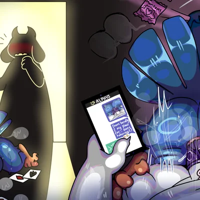 berdly, toriel (deltarune, undertale (series)) created by halfpricesouls