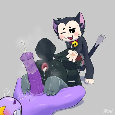 berry (brawl stars), crow (brawl stars), kit (brawl stars) (brawl stars, mythology) created by yaksicle