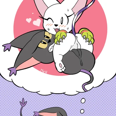 bianc (el senor erizo), nera (el senor erizo) (bandai namco, digimon) created by mr harinezumi