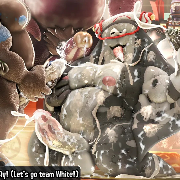 big man (splatoon), mr. coco (splatoon), mr. grizz (nintendo, splatoon) created by moonwulf