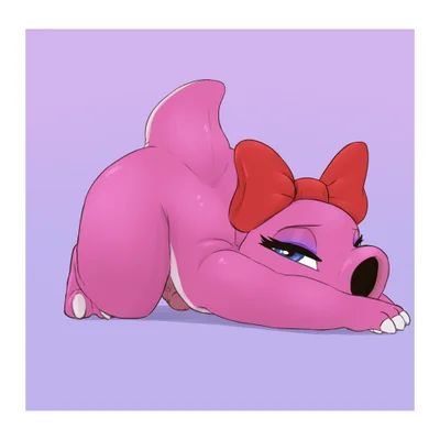 birdo (character) (mario bros, nintendo) created by neemyart