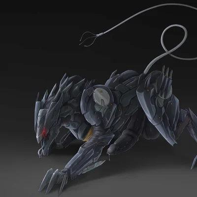 blade wolf (konami, metal gear) created by creepy gun