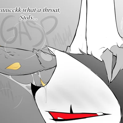 blitzo (helluva boss), stolas (helluva boss) (hellaverse, helluva boss) created by potatonebula