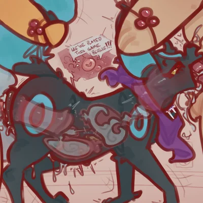 blurr (xurora), sobel (xurora), uma (xurora) (nintendo, pokemon) created by xurora