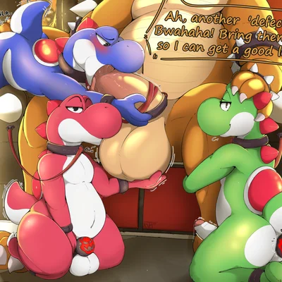 bowser (mario bros, nintendo) created by katauni