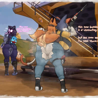 cate meowdy, klesk (character), raven team leader (epic games, fortnite) created by fuzzycreature