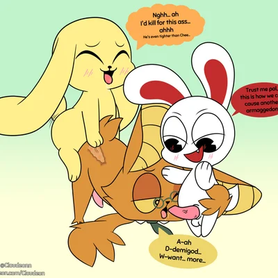 chikn nuggit (chikn nuggit), iscream (chikn nuggit), onyn ring (chikn nuggit) (chikn nuggit) created by cloudeon