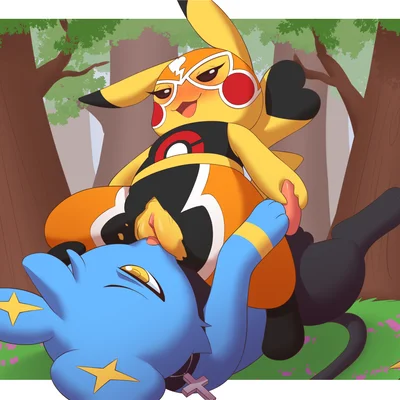 cosplay pikachu (character), pikachu libre, tad (thataveragedude) (nintendo, pokemon) created by katsurou