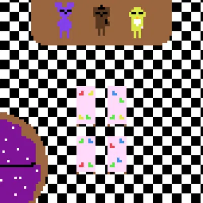 dave miller (fnaf), foxy (fnaf) (dayshift at freddy's, five nights at freddy's) created by ether unknown