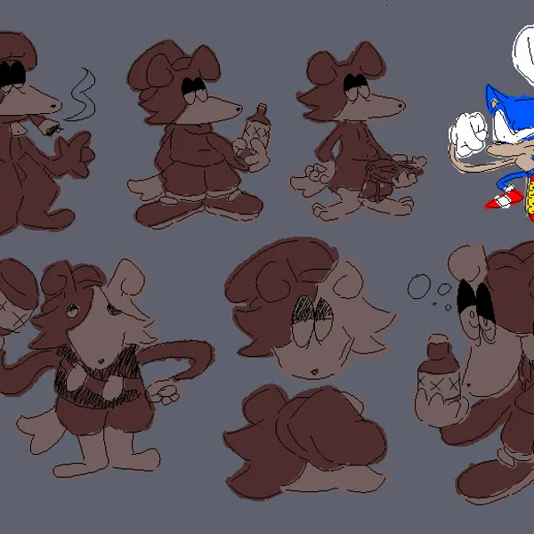 demoman (team fortress 2), smelt (thadeef3), sonic the hedgehog (sega, sonic the hedgehog (series)) created by thadeef3