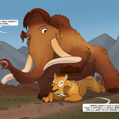 diego (ice age), manfred (ice age) (blue sky studios, ice age (series)) created by mcfan