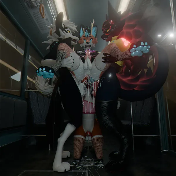 eclipse (sanythefox), rabbid foulfellow (sanythefox), sany van fox created by sanythefox