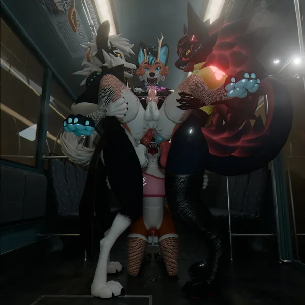 eclipse (sanythefox), rabbid foulfellow (sanythefox), sany van fox created by sanythefox