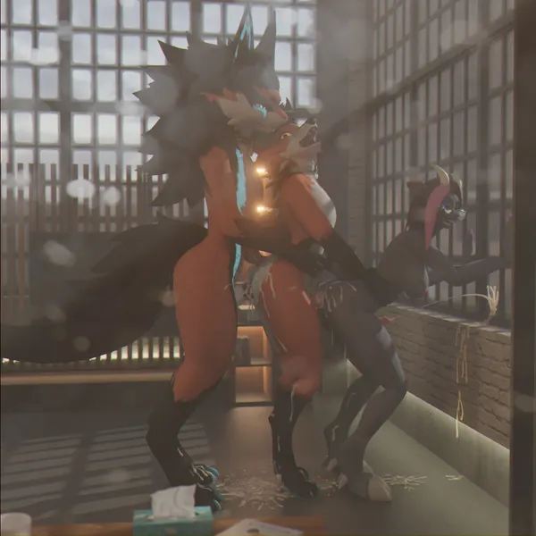 eclipse (sanythefox), rose (rosethegoat), sany van fox created by sanythefox