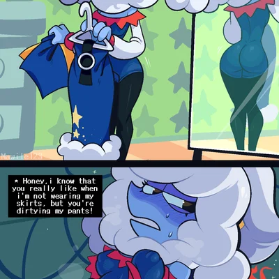 elnina (deltarune), lanino (deltarune) (deltarune, undertale (series)) created by mawile123