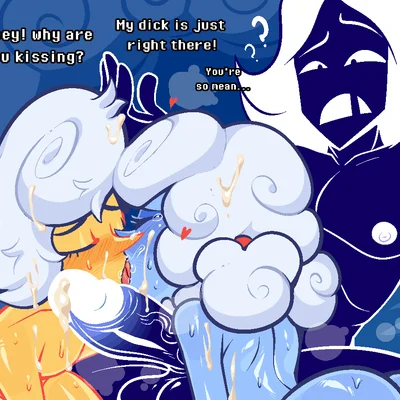 elnina (deltarune), lanino (deltarune), rouxls kaard (deltarune, undertale (series)) created by mawile123