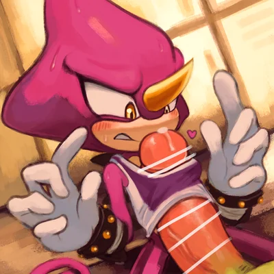 espio the chameleon, vector the crocodile (sega, sonic the hedgehog (series)) created by picklocket