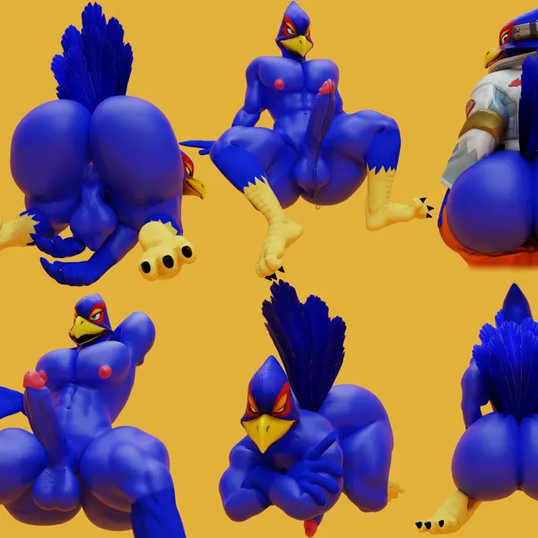 falco lombardi (nintendo, star fox) created by camseven