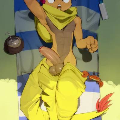 fan character, gambit the scrafty (nintendo, pokemon) created by kogito