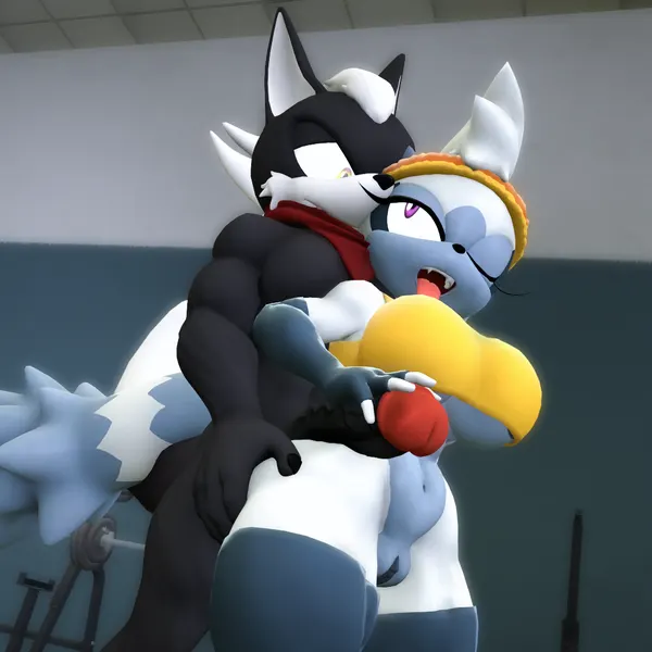fan character, hunter (mrfrenchyjackal), tangle the lemur (idw publishing, sega) created by juicyducksfm