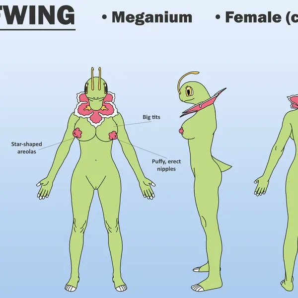 fan character, maya leafwing (nintendo, pokemon) created by cyberdiaperman