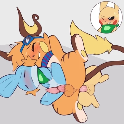 fan character, path (pathwarden), sparkychu (nintendo, pokemon) created by porldraws, sparky the chu