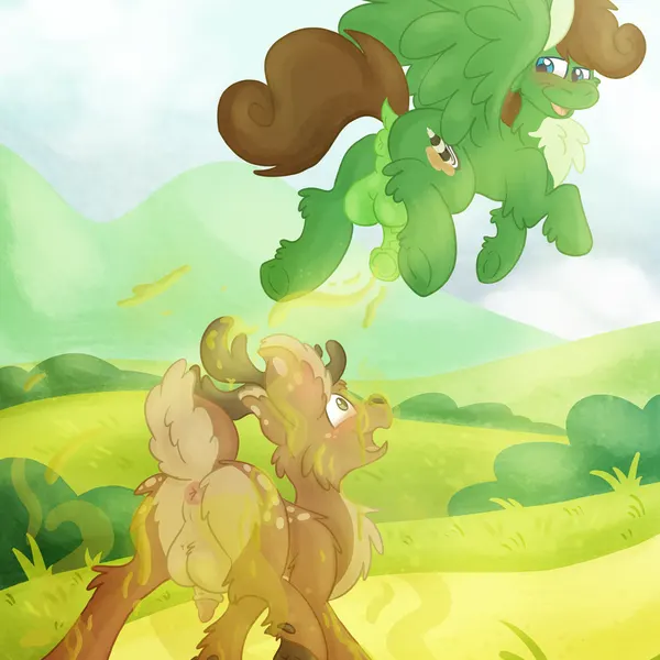 fan character, pine thunderoak (hasbro, my little pony) created by euspuche