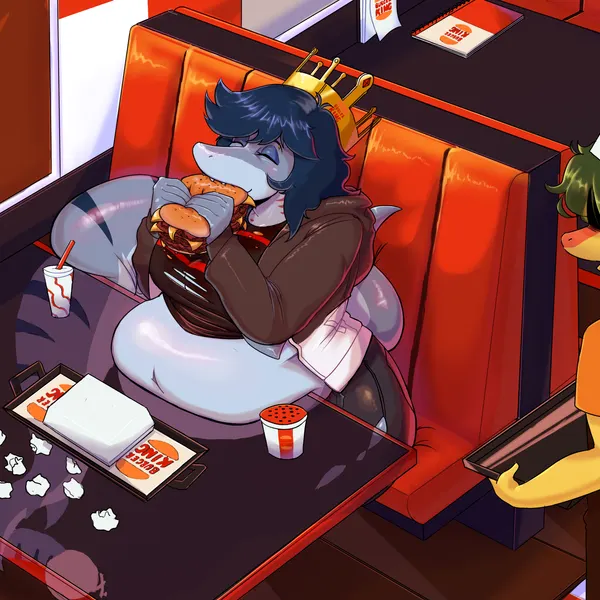 fan character, valerie (mellowcapsaicin) (burger king) created by cdepraxis