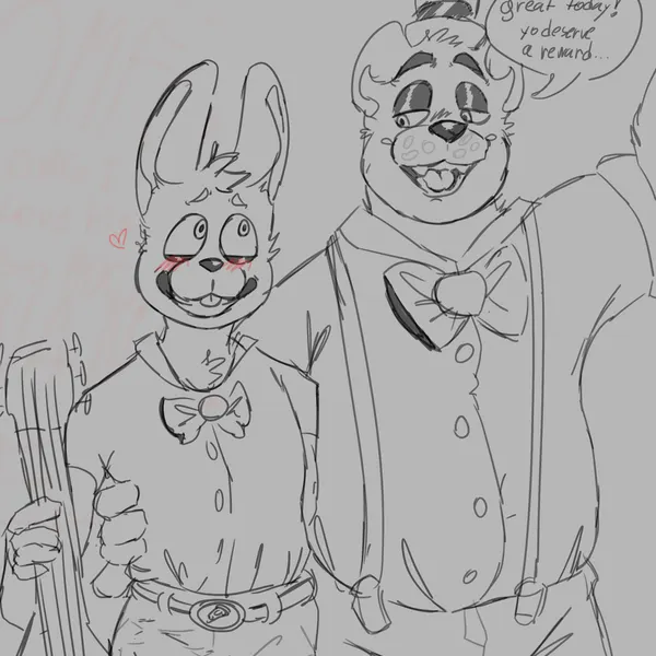 fredbear (fnaf), spring bonnie (fnaf) (five nights at freddy's, scottgames) created by chalaren
