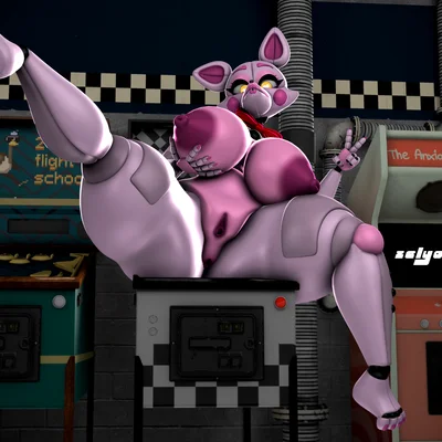 funtime foxy (fnaf) (five nights at freddy's, scottgames) created by zelyonka