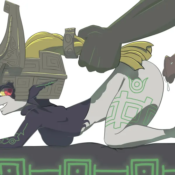 ganondorf, midna (nintendo, the legend of zelda) created by unseenbehaviour